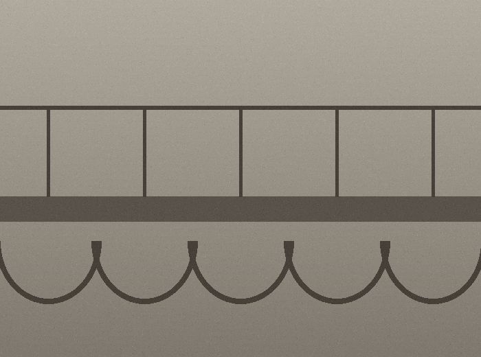 Мост с арочными пролётами